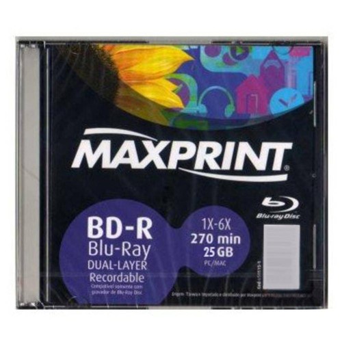 Blu Ray Bd-R 25gb 6x - Maxprint - 505280