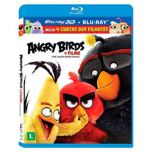 Blu-Ray + Blu-Ray 3d - Angry Birds: o Filme