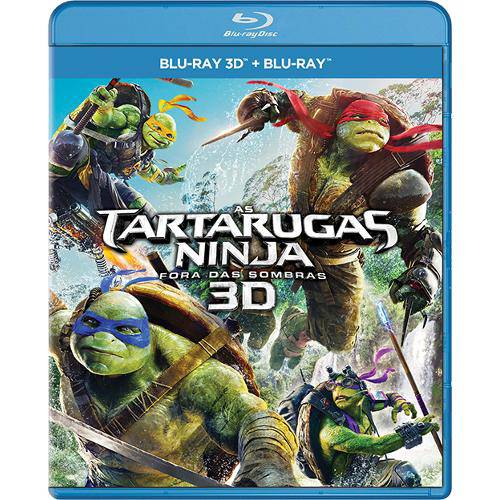 Blu-Ray + Blu-Ray 3d - as Tartarugas Ninja: Fora das Sombras