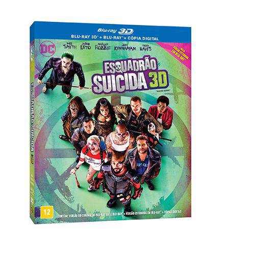 Blu-Ray + Blu-Ray 3d - Esquadrão Suicida - Versão Estendida e Versão de Cinema