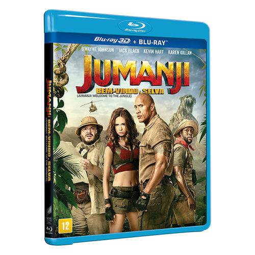 Blu-Ray + Blu-Ray 3D - Jumanji: Bem Vindo à Selva