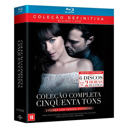 Blu-Ray Box - Coleção Cinquenta Tons - 3 Filmes