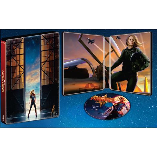 Blu-Ray Capitã Marvel - Steelbook