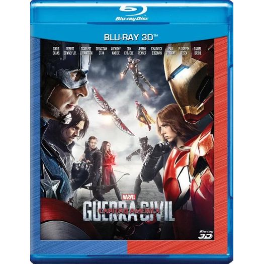 Blu-Ray Capitão América: Guerra Civil 3d