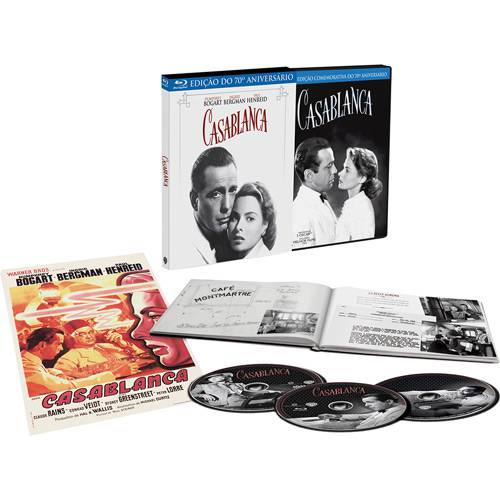 Blu-Ray - Casablanca - Edição Comemorativa 70º Aniversário (3 Discos)