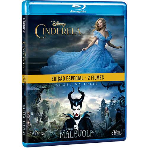 Blu-ray - Cinderela + Malévola - Edição Especial (2 Discos)