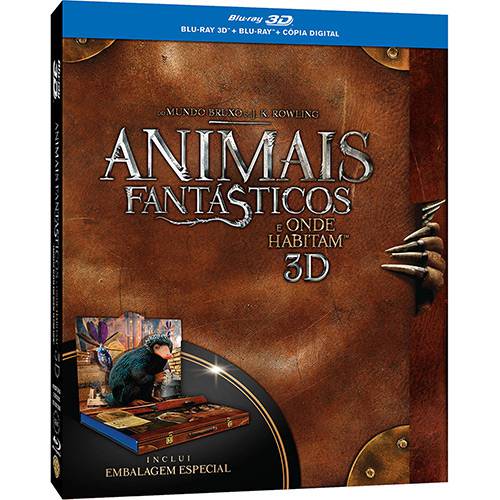 Blu-ray 3D Animais Fantásticos e Onde Habitam