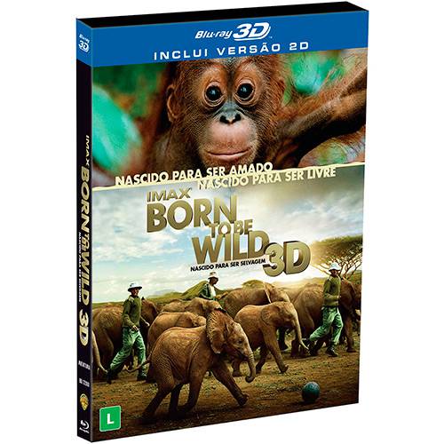Blu-Ray 3D - Born To The Wild: Nascido para Ser Selvagem