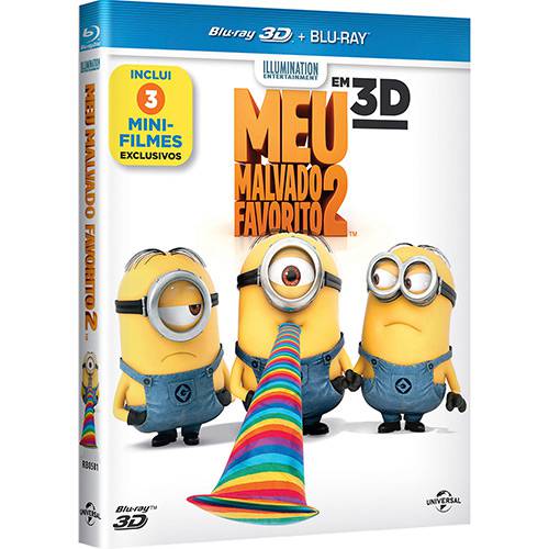 Blu-ray 3D Meu Malvado Favorito 2 (Blu-ray 3D + Blu-ray)
