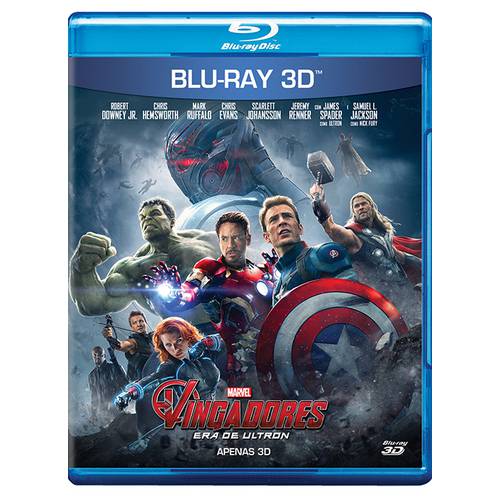 Blu-Ray 3d - os Vingadores - Era de Ultron