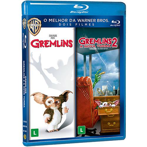 Blu-Ray - Dose Dupla - Gremlins + Gremlins 2 - a Nova Turma (Duplo)