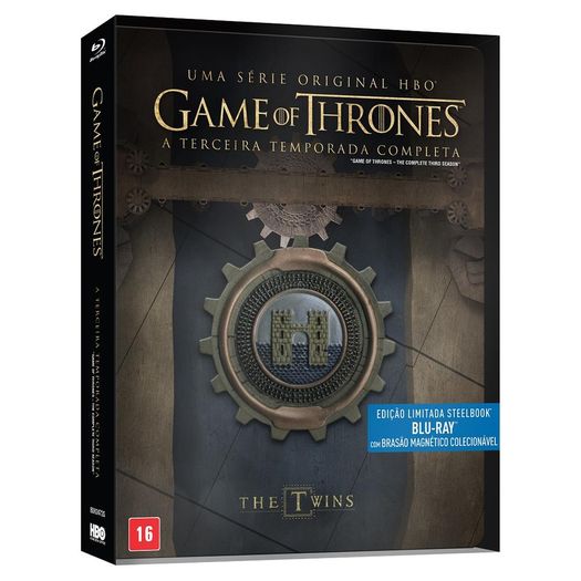 Blu-Ray Game Of Thrones - Terceira Temporada (5 Bds + Brasão Magnético) Edição Especial Steelbook