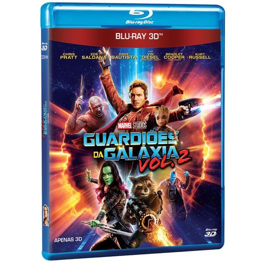Blu-Ray Guardiões da Galáxia Vol.2 3d