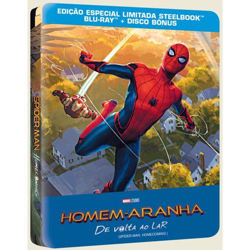Blu-Ray Homem-Aranha - de Volta ao Lar - Edição Steelbook