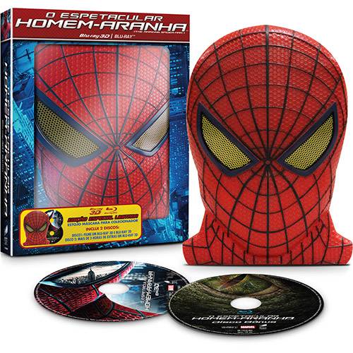 Blu-ray o Espetacular Homem Aranha + Estojo Máscara para Colecionador (Blu-ray 3D+Blu-ray)