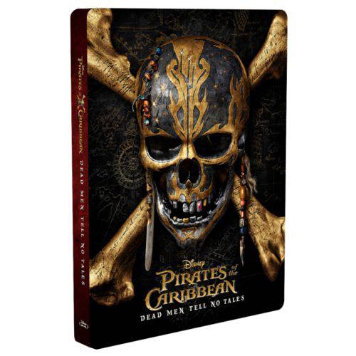 Blu-ray - Piratas do Caribe - a Vingança de Salazar (3D + 2D) - Steelbook