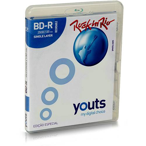 Blu-ray-R Youts 4x 25GB Estojo Amaray - Rock In Rio - Microservice