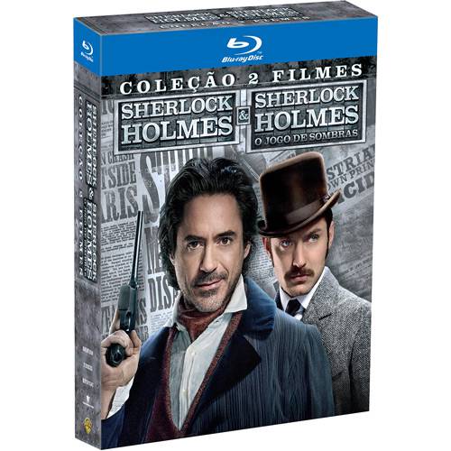 Blu-ray Sherlock Holmes + Blu-ray Sherlock Holmes: o Jogo de Sombras