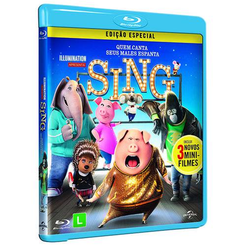 Blu-ray - Sing: Quem Canta Seus Males Espanta
