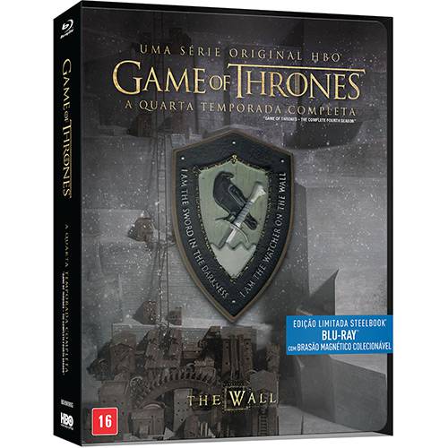 Blu-Ray Steelbook Game Of Thrones - 4ª Temporada Completa + Brasão Magnético Colecionável