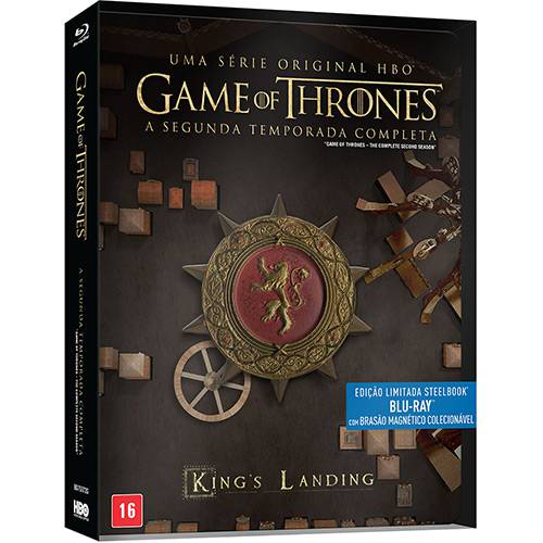 Blu-Ray Steelbook Game Of Thrones - 2ª Temporada Completa + Brasão Magnético Colecionável