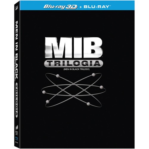 Blu-ray Trilogia MIB: Blu-ray MIB I + Blu-ray MIB II + Blu-ray e Blu-ray 3D MIB III (4 Discos)