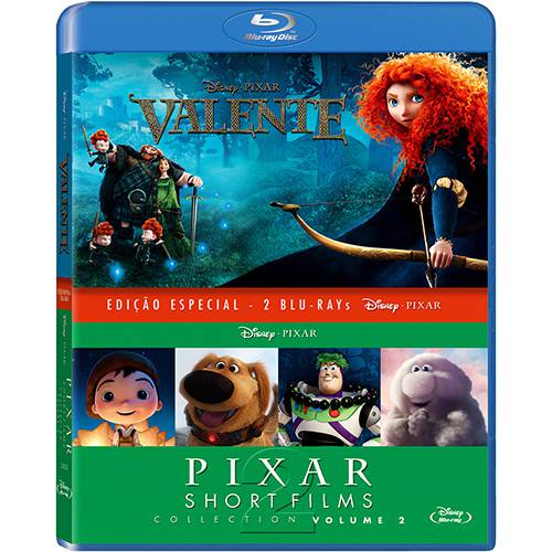 Blu-ray Valente + Pixar Short Films Collection Vol. 2 (Duplo)