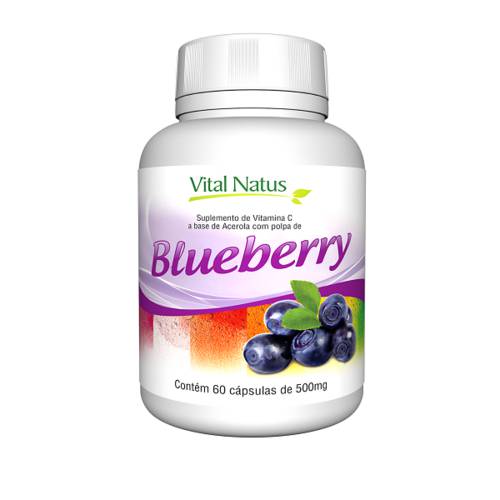 Blueberry - 60 Cápsulas de 500mg - Vital Natus