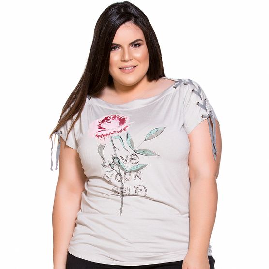 Blusa Ampla Love Your Self Plus Size G