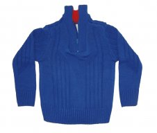 Blusa de Lã em Tricot Infantil Masculino Gola Ziper
