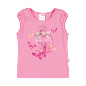Blusa Feminino Bebê - Orquídea Blusa Pink - Bebê Menina - Cotton - Ref:34502-476-P