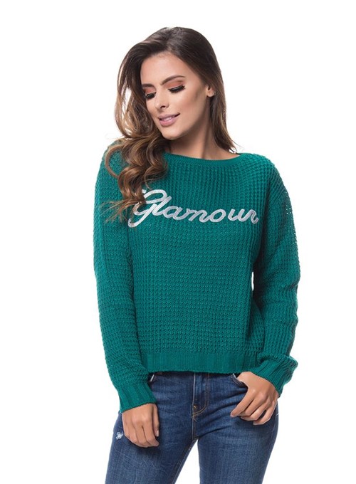 Blusa Glamour Tricot Verde