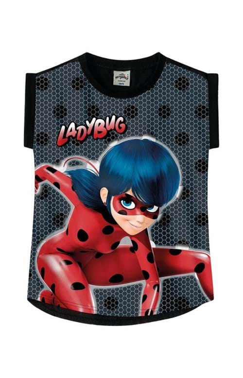 Blusa Ladybug® Menina Malwee Kids Preto - 10