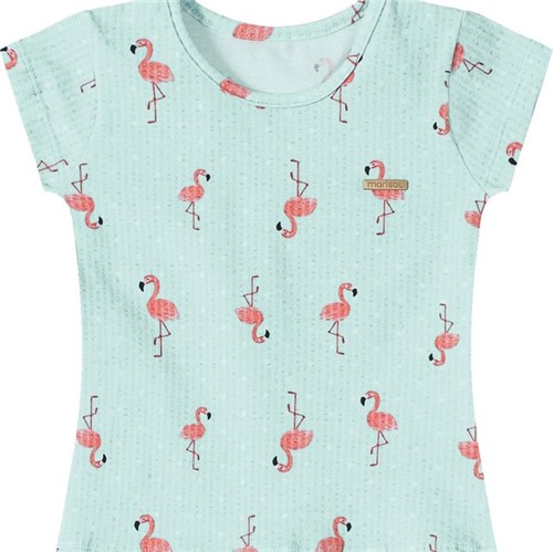 Blusa Marisol Flamingo Bebê Menina