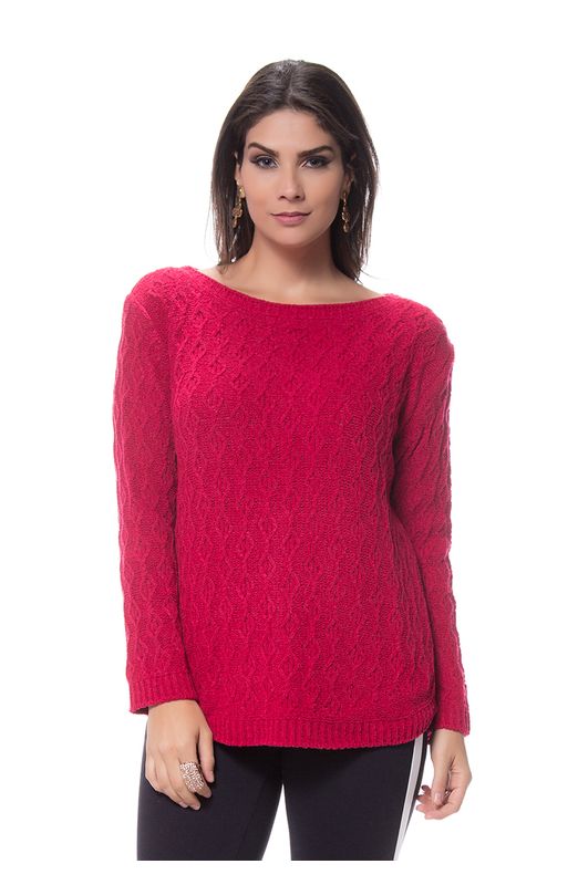 Blusa Mullet Mousse Tricot Pink Pink
