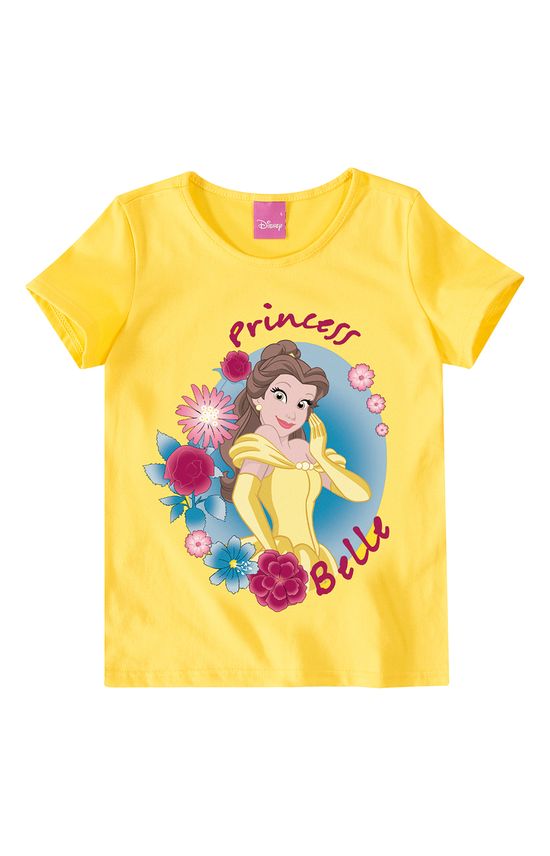 Blusa Princesas da Disney® Menina Malwee Kids Amarelo - 1