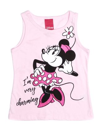 Blusa Regata Disney Infantil para Menina - Rosa