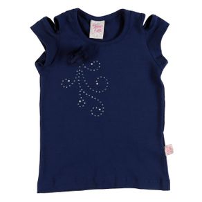 Blusa Regata Infantil para Menina - Azul Marinho 2