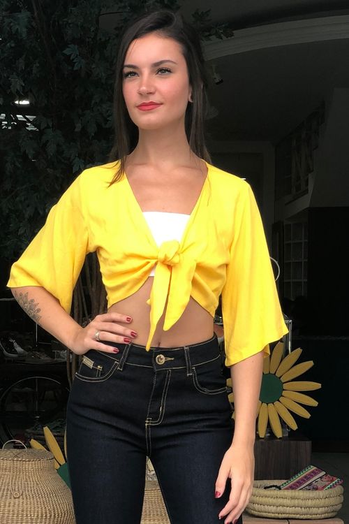 Blusa Yellow Amarração - P
