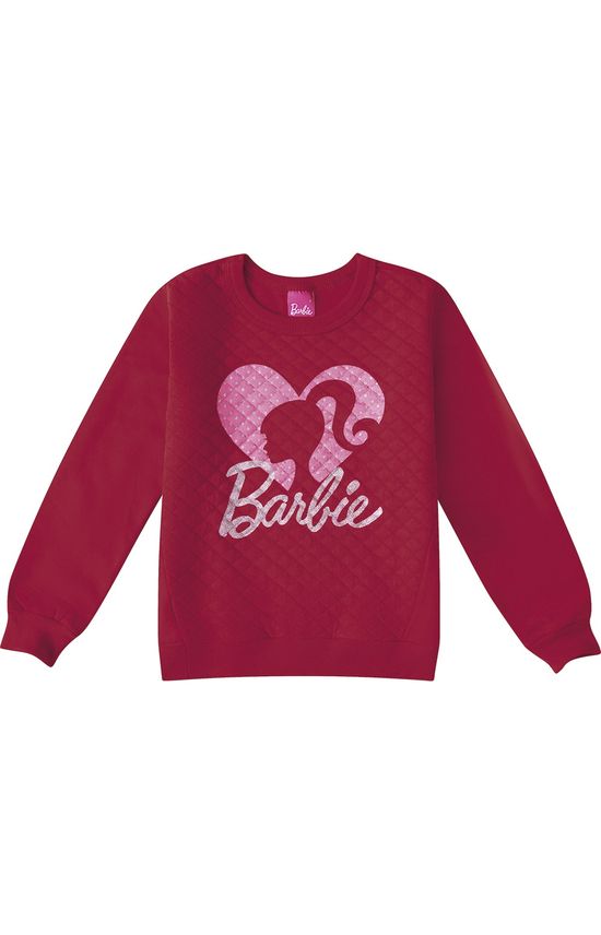 Blusão Barbie® Menina Malwee Kids Vermelho - 10