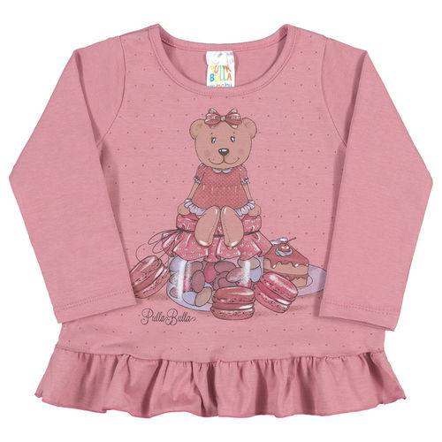 Blusas Rosa Antigo Bebê Menina Cotton Ref:37105-866