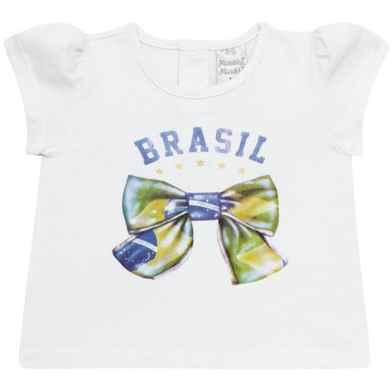 Blusinha Bufante para Bebe em Cotton Brasil - Baby Classic