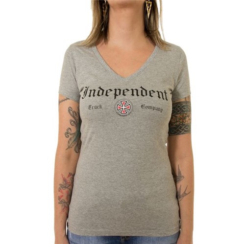 Blusinha Independent Gothic Cinza Mescla (PP)