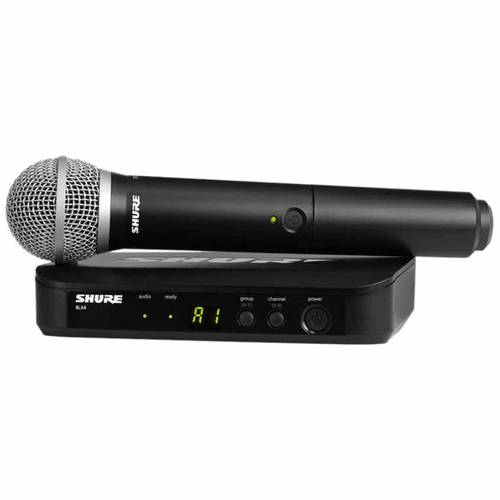 Blx24 / Pg58m15 - Microfone de Mão S/ Fio Blx 24 Br / Pg 58 Shure