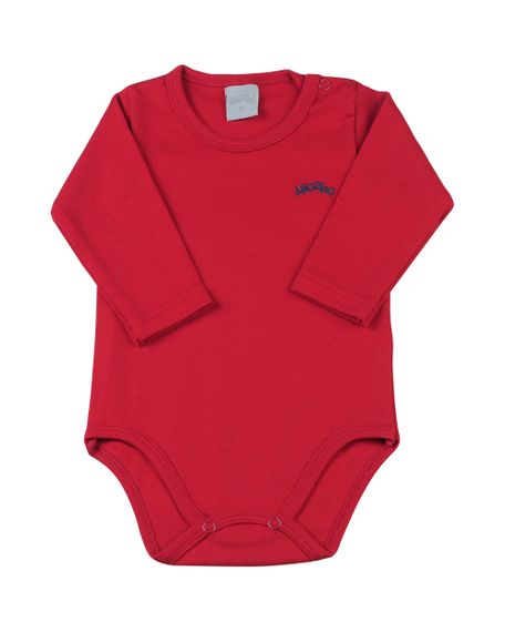 Body Bebê Suedine Básico - Vermelho P