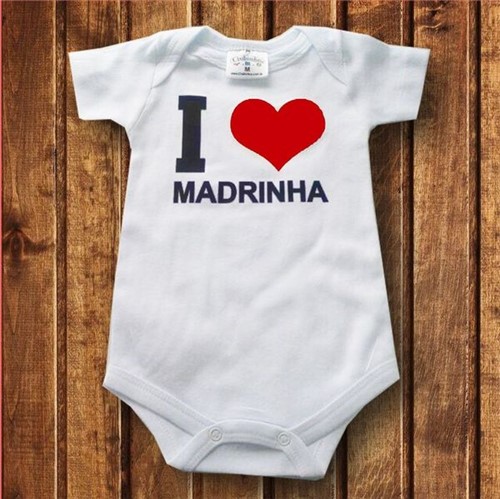 Body I Love Madrinha I Love Madrinha- Branco Curta P