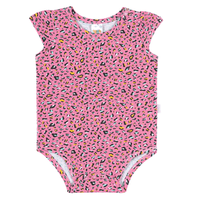Body Rotativo Chiclete - Bebê Menina -Cotton Body Rosa - Bebê Menina - Cotton - Ref:33102-5-G