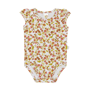 Body Rotativo Laranja - Bebê Menina -Cotton Body Laranja - Bebê Menina - Cotton - Ref:33601-7-M