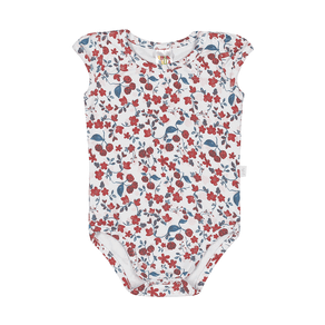 Body Rotativo Vermelho - Bebê Menina -Cotton Body Vermelho - Bebê Menina - Cotton - Ref:33601-6-M