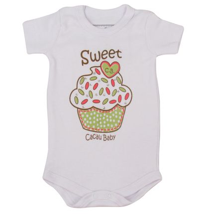 Body Sweet Cupcake - Branco - Cacau Baby-RN